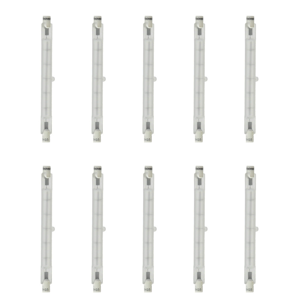 10PK - USHIO EMF - 1000329 - 800w 240v JP240V-800WCF R7S Base Halogen Bulb