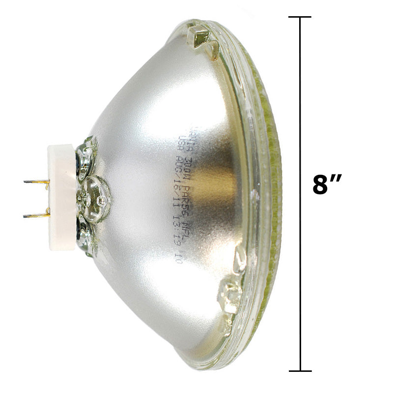 GE 25520 CP88 500W 240V PAR64 Quartzline Medium Flood Stage Studio Bulb