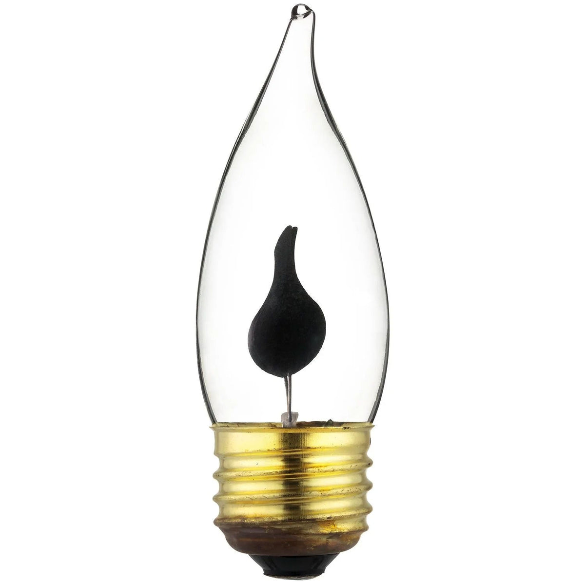 Philips 3W 120V Flicker Flame CA10 Clear E26 Base Incandescent Light Bulb