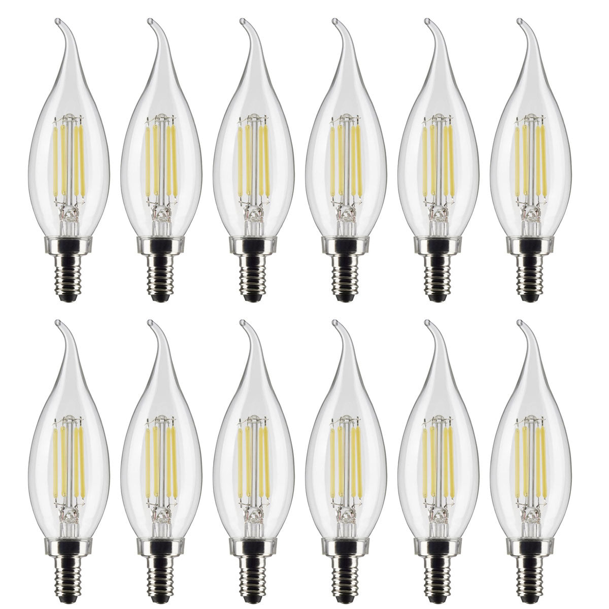 12PK - PILA 4.5w CA11 LED E12 Candelabra base 2700K Soft White Bulb