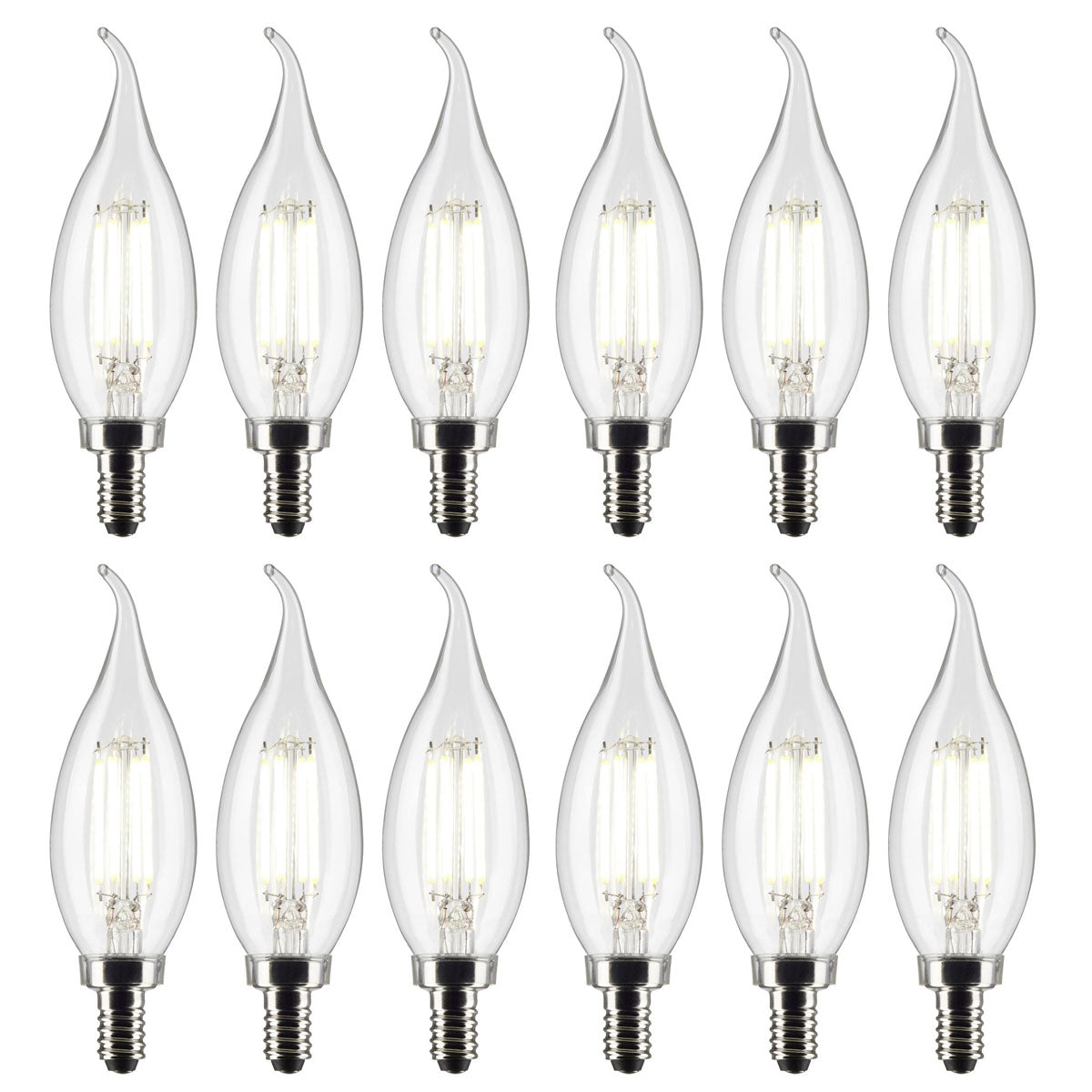 12PK - PILA 4.5w CA11 LED E12 Candelabra base 2700K Soft White Bulb