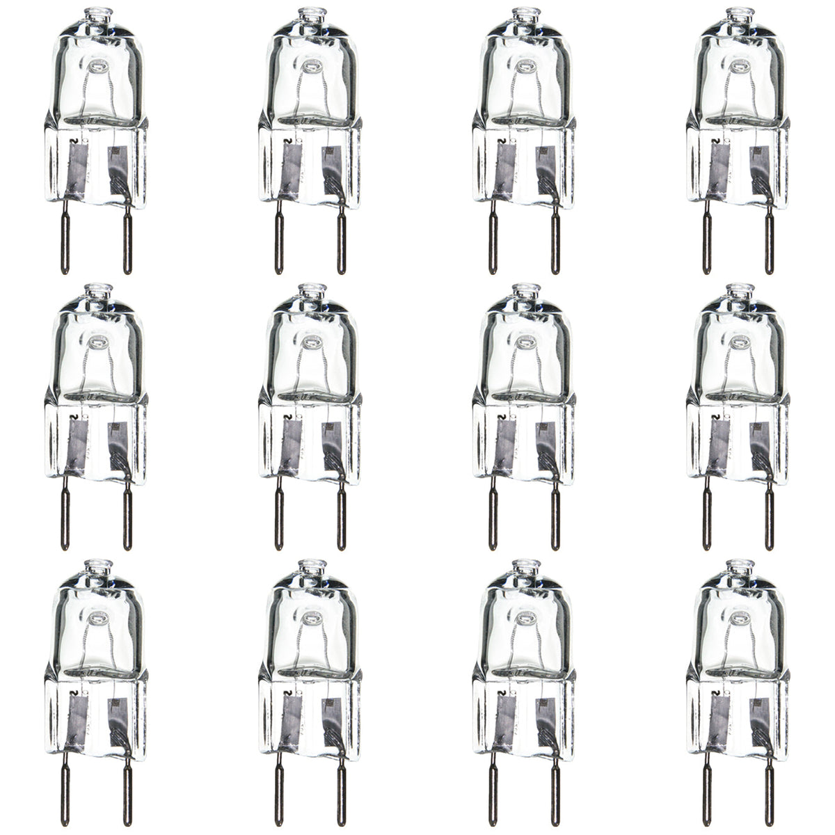 12 Pack - SUNLITE JCD 20w 120v GY8 Short Clear Halogen Bulb