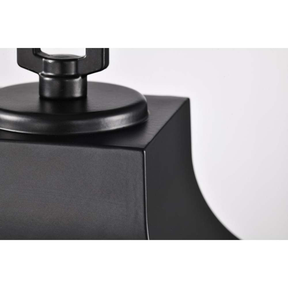 Stillwell Outdoor 17-in Post Light Lantern Matte Black w/ Clear Water Glass
