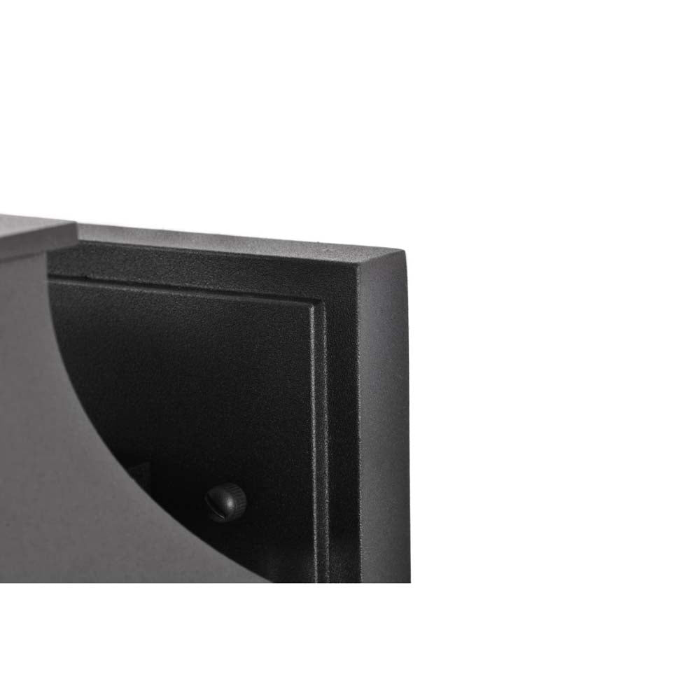 Austen Outdoor 17-in Large Wall Light Matte Black Finish w/ Clear Water Glass
