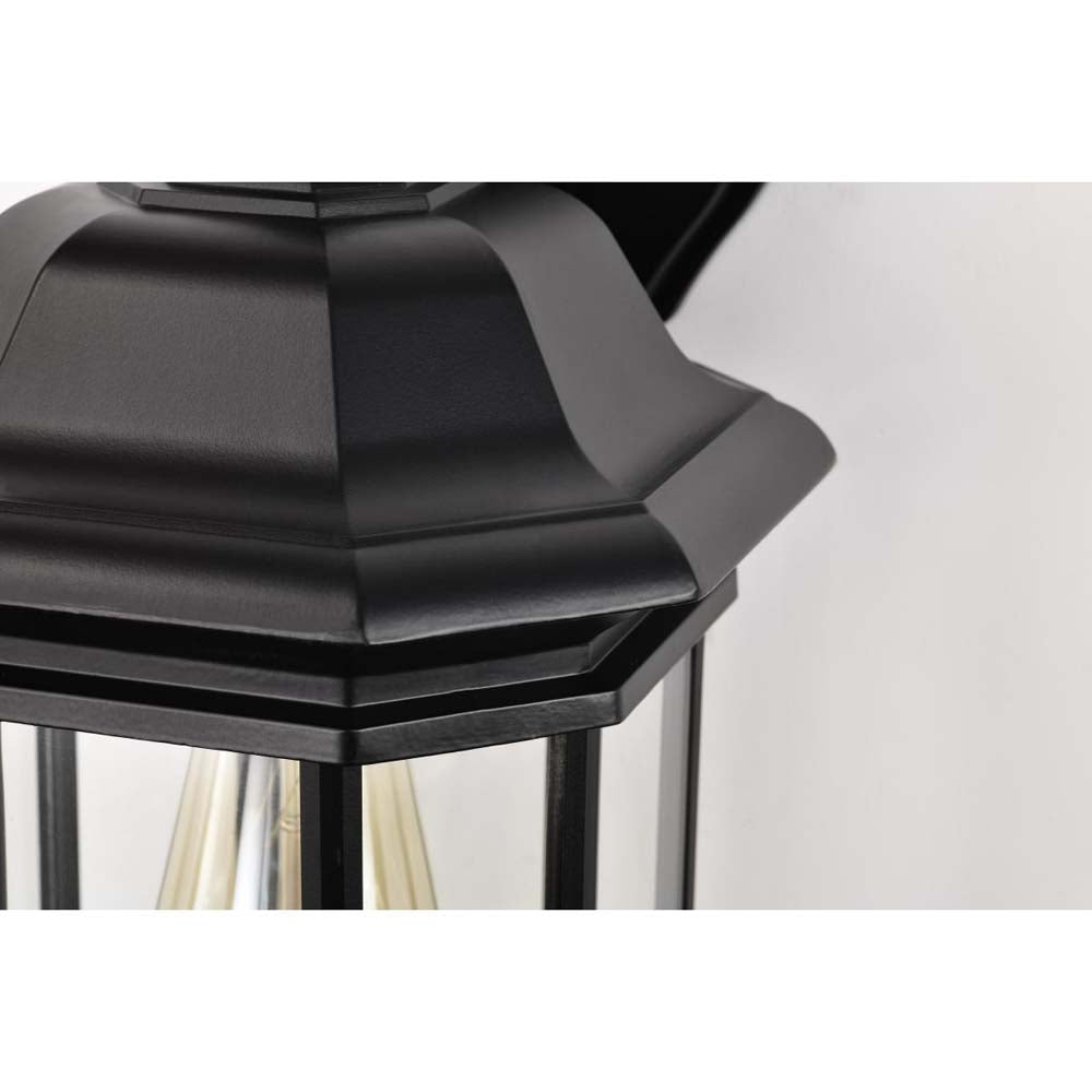 Hopkins Outdoor 13-in Large Wall Light Matte Black Finish w/ Clear Glass