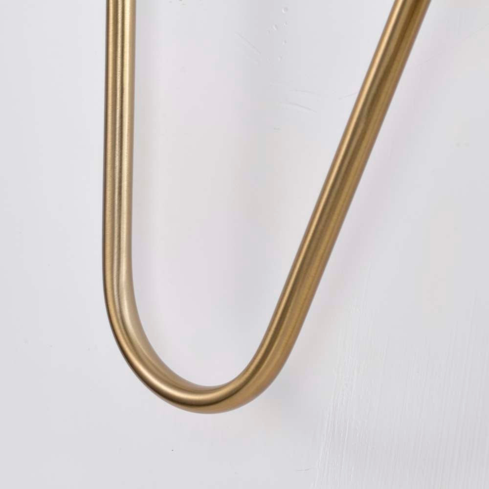 Trilby 2-Light Wall Sconce Matte Black with Burnished Brass