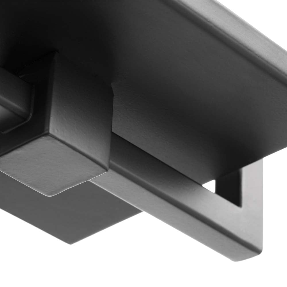 Exhibit Medium Wall Lantern Matte Black w/ Clear Beveled Glass