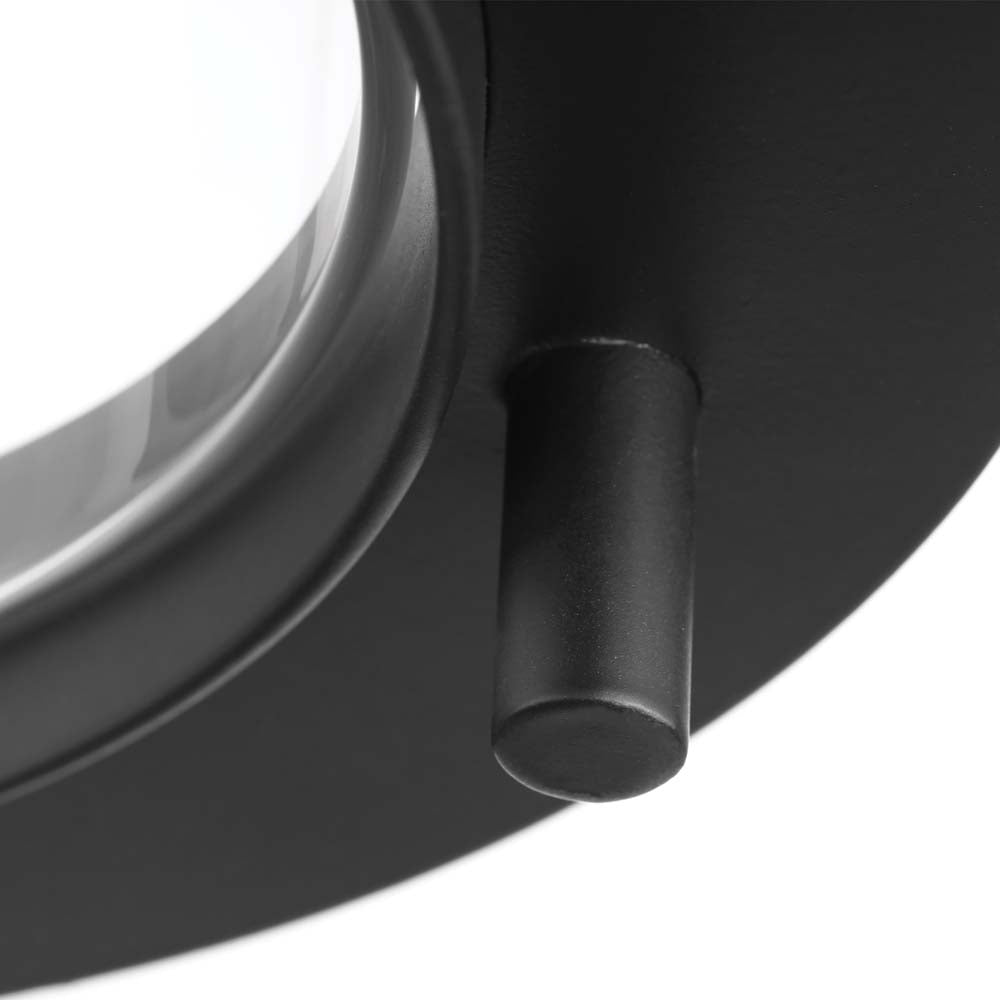 Bracer Medium Wall Lantern Matte Black Finish w/ Clear Glass