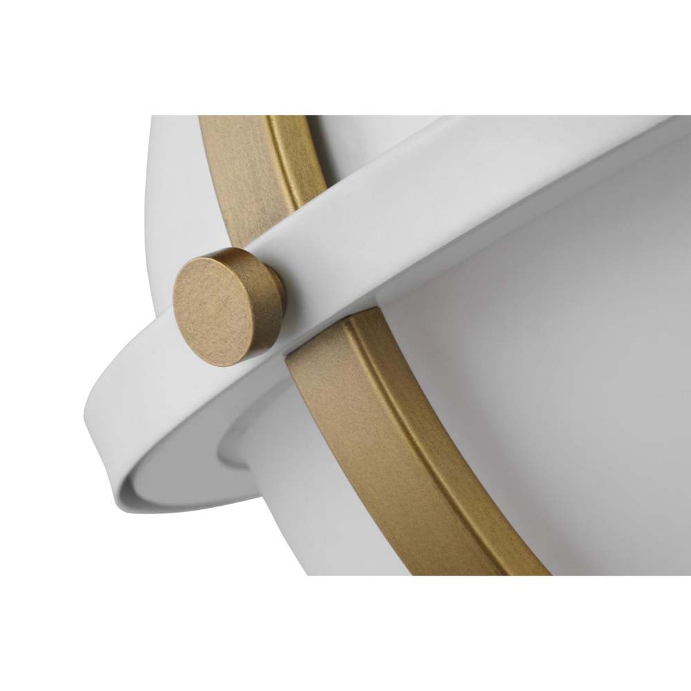 Lincoln Medium Pendant E26 Base 60w Matte White Finish White Opal Glass