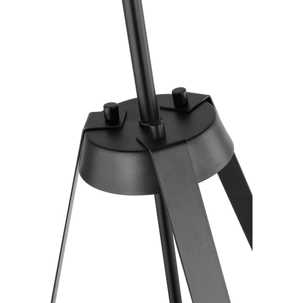 Brewster 3-Light Pendant Black Finish White Metal Shade