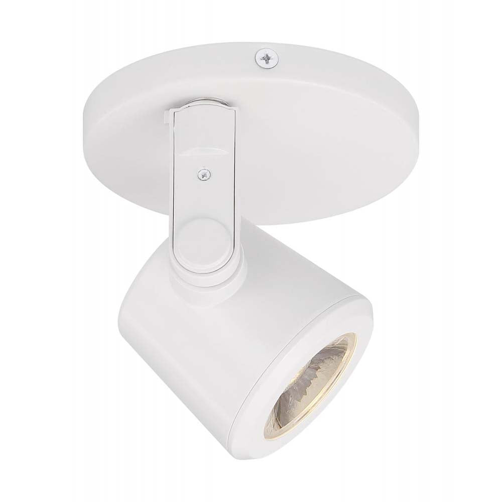 12w LED Taper Track-Light White Monopoint 36 deg. Beam Angle 3000K Warm White