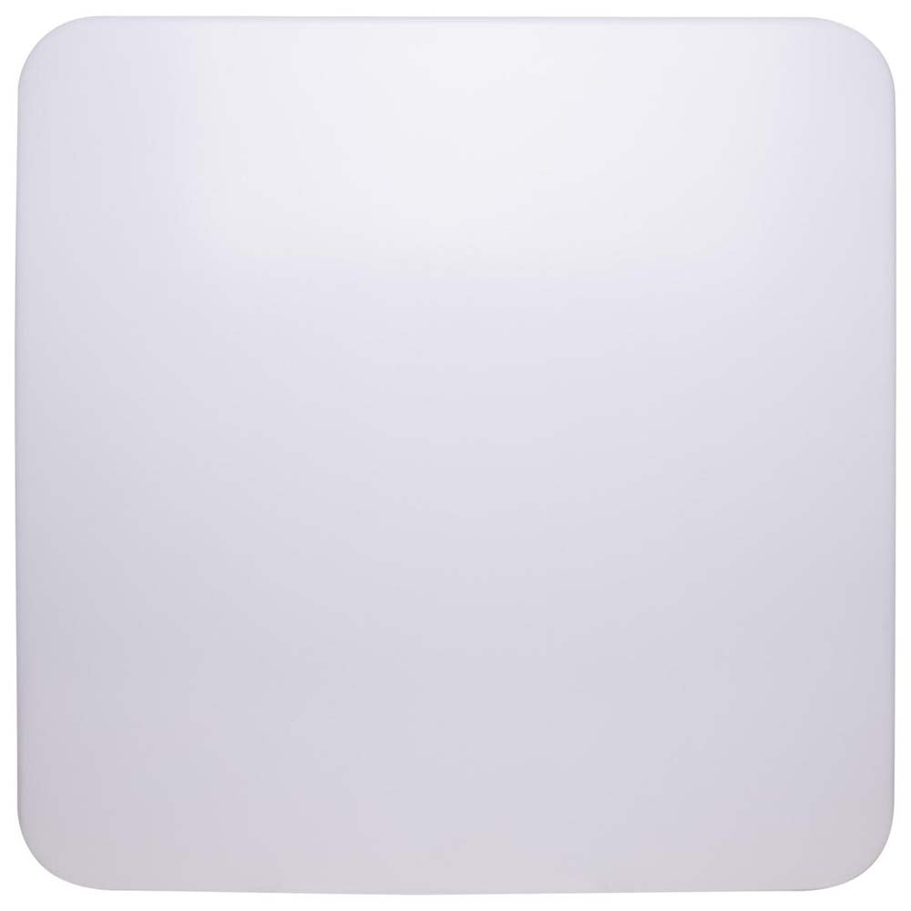 16w 11-in Square Acrylic LED Flush Mount Fixture CCT Selectable White Finish