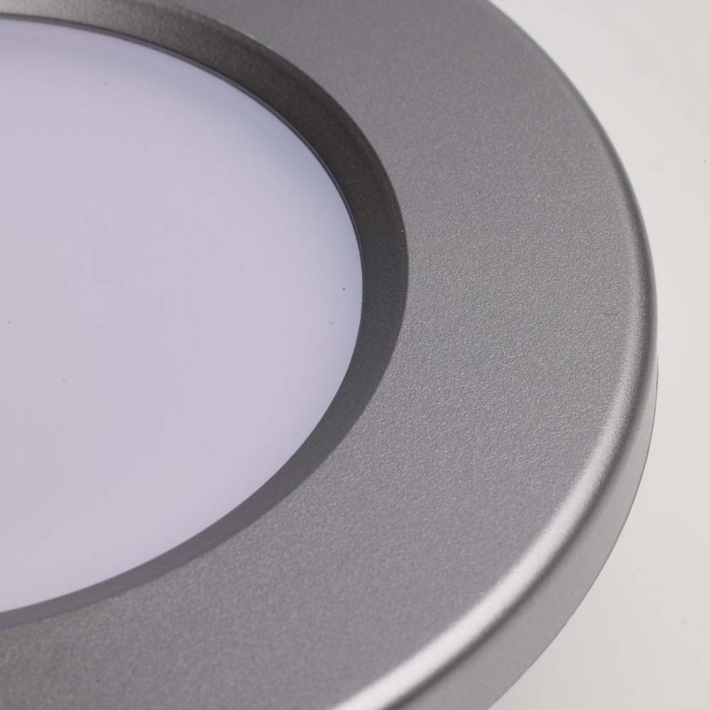 4-in LED Surface Mount Fixture CCT Selectable 3K/4K/5K Brushed Nickel