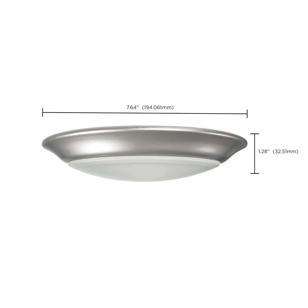 7-in LED Disk-Light 3000K 6 Unit Contractor Pack Brushed Nickel Finish