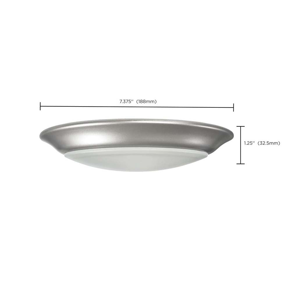 7-in LED Disk-Light 5000K 6 Unit Contractor Pack Brushed Nickel Finish