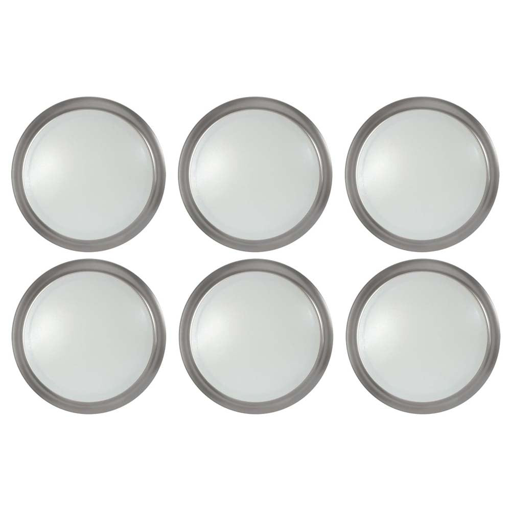 10-in LED Disk-Light 5000K 6 Unit Contractor Pack Brushed Nickel Finish