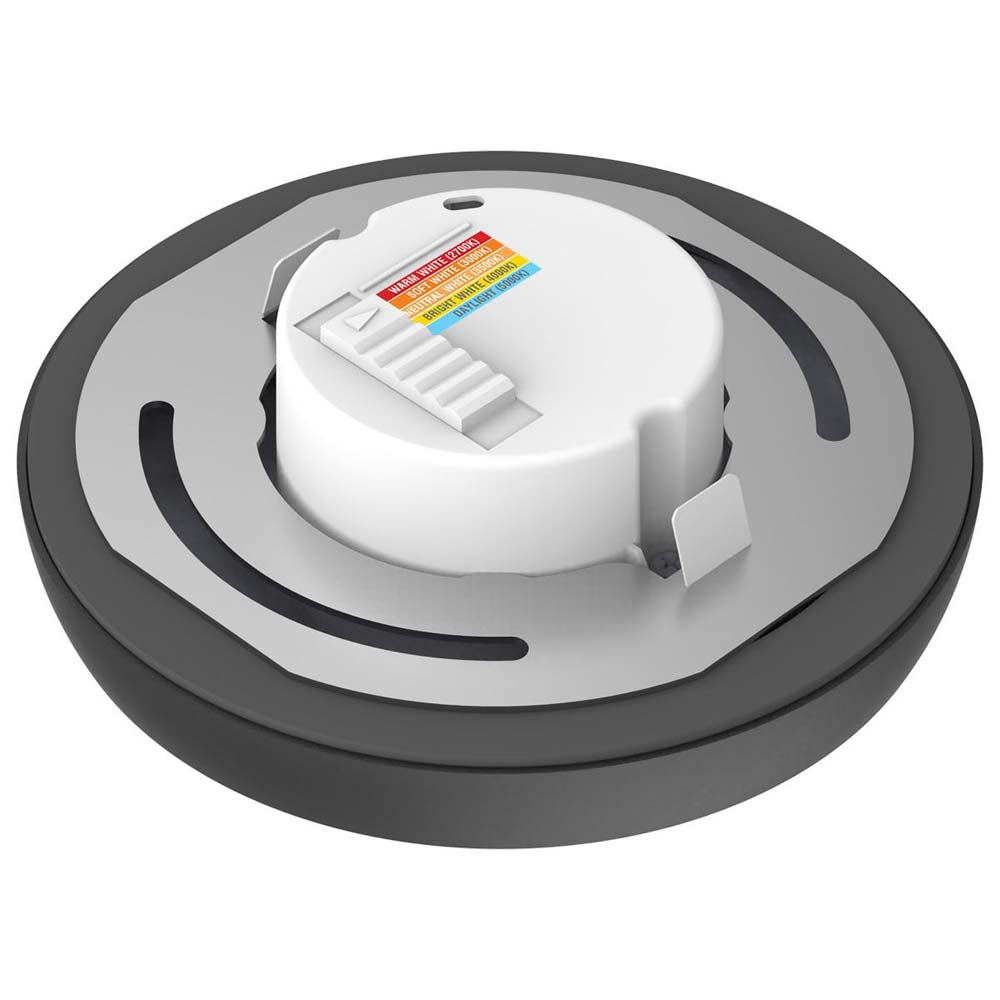 9w 5in. Round LED Flush Mount CCT Selectable with Black Finish