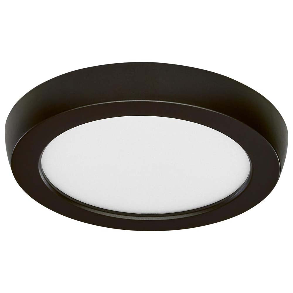 9w 5in. Round LED Flush Mount CCT Selectable with Bronze Finish