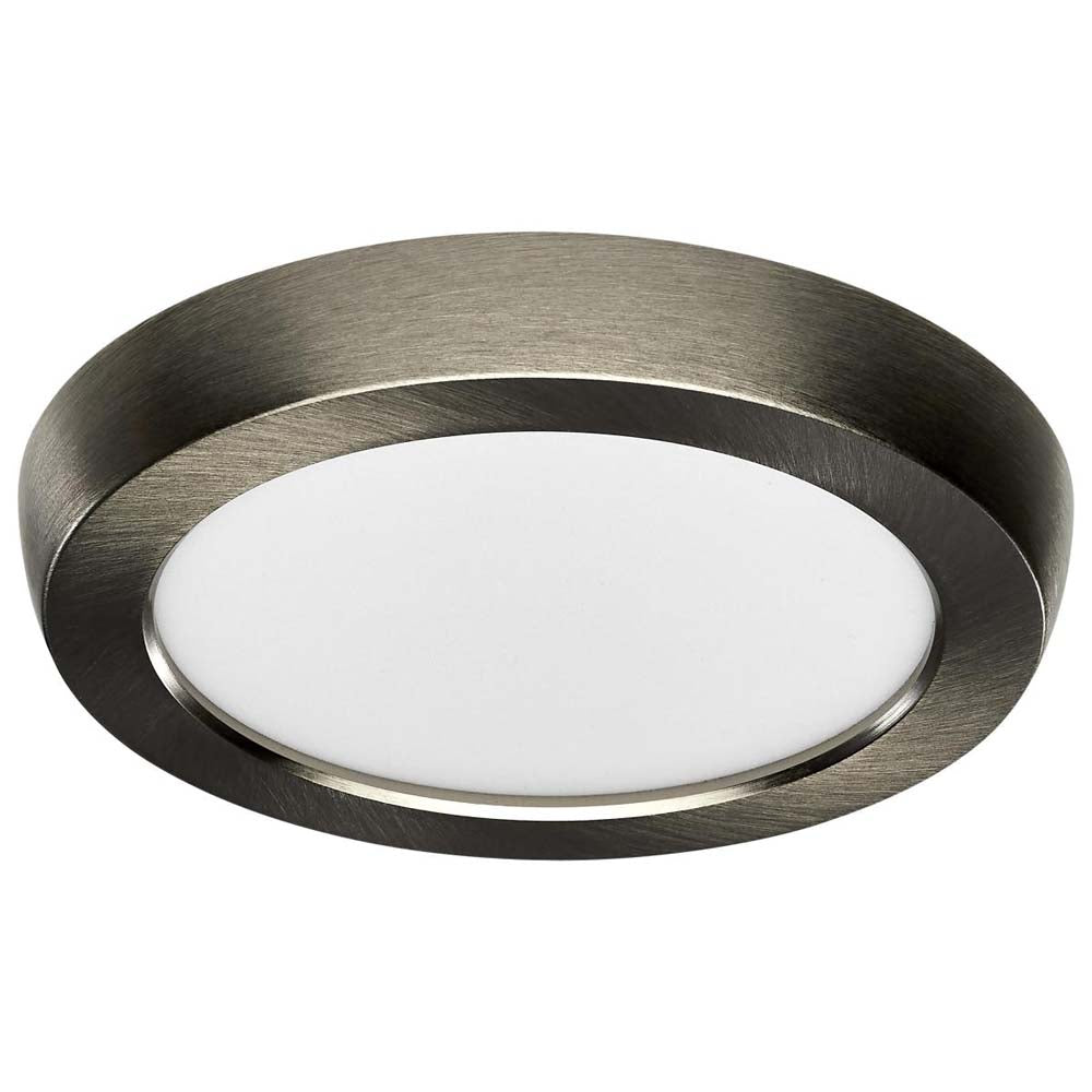 9w 5in. Round LED Flush Mount CCT Selectable with Nickel Finish