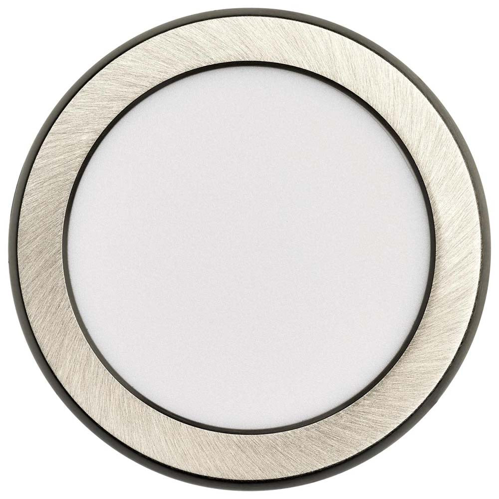 9w 5in. Round LED Flush Mount CCT Selectable with Nickel Finish