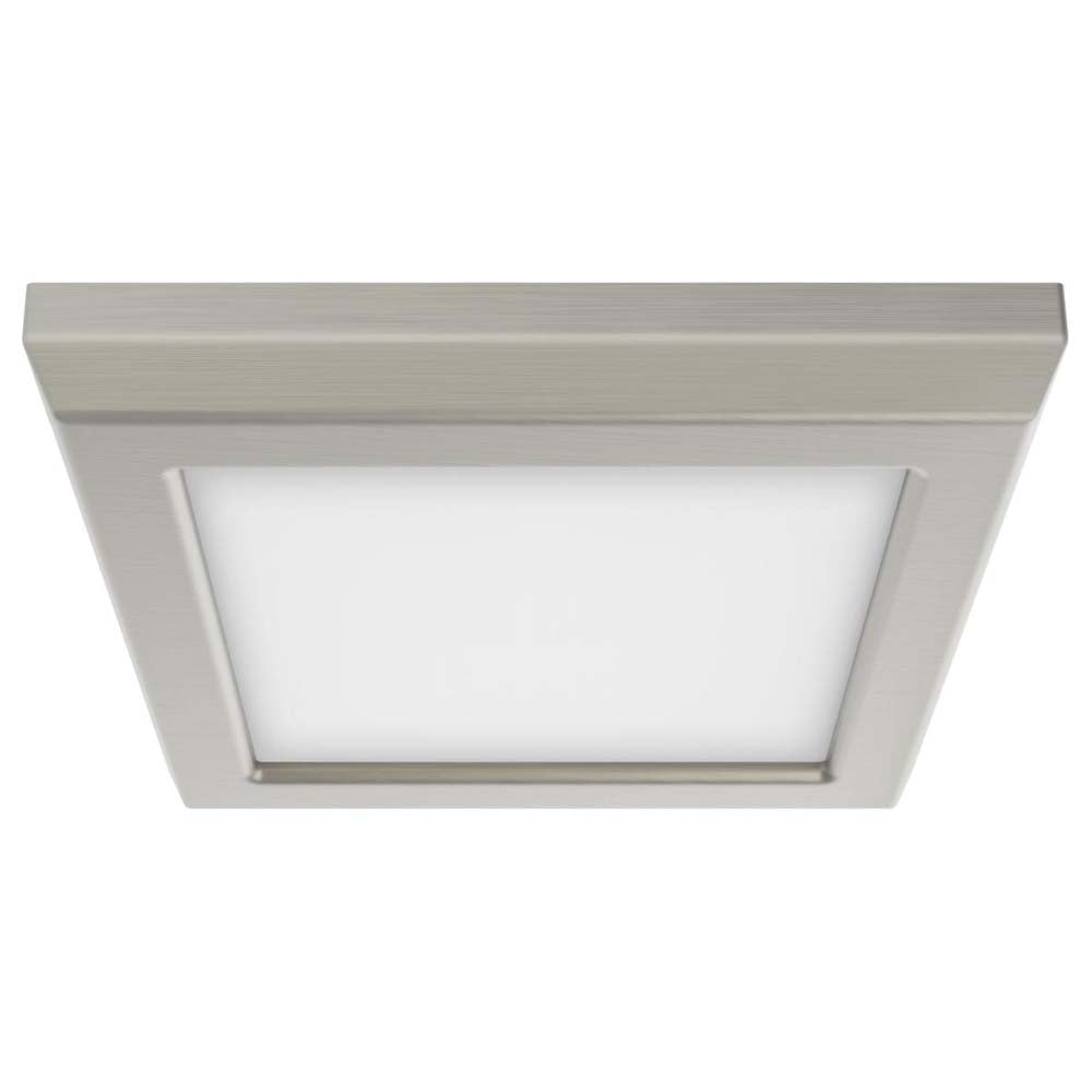 9w 5in. Square LED Flush Mount CCT Selectable with Nickel Finish
