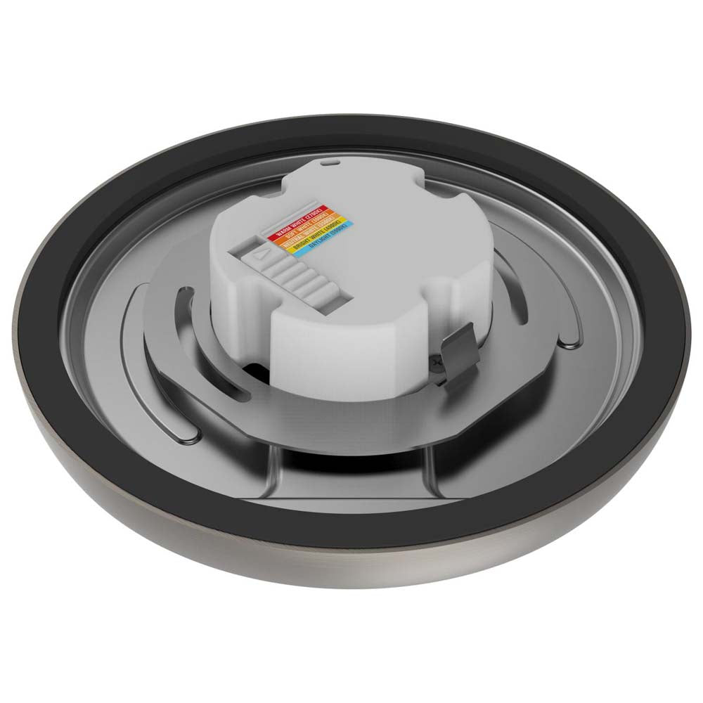 11w 7in. Round LED Flush Mount CCT Selectable with Nickel Finish