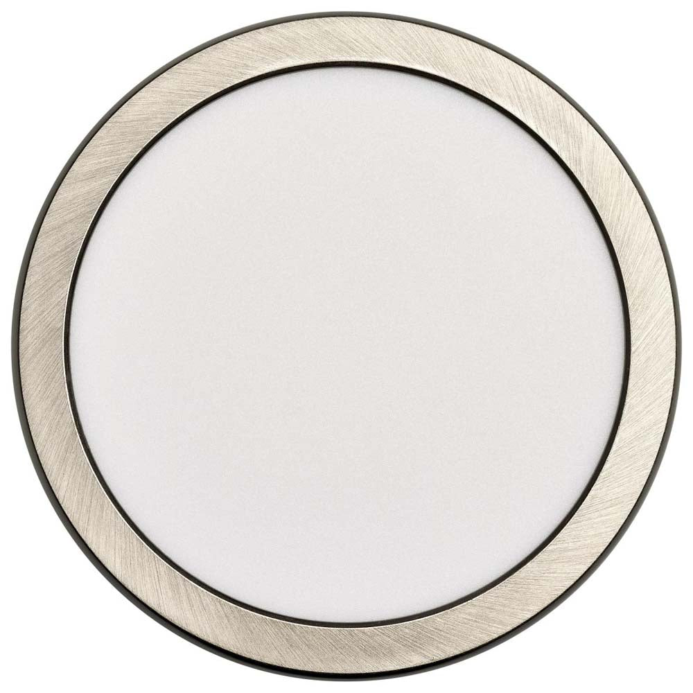 11w 7in. Round LED Flush Mount CCT Selectable with Nickel Finish