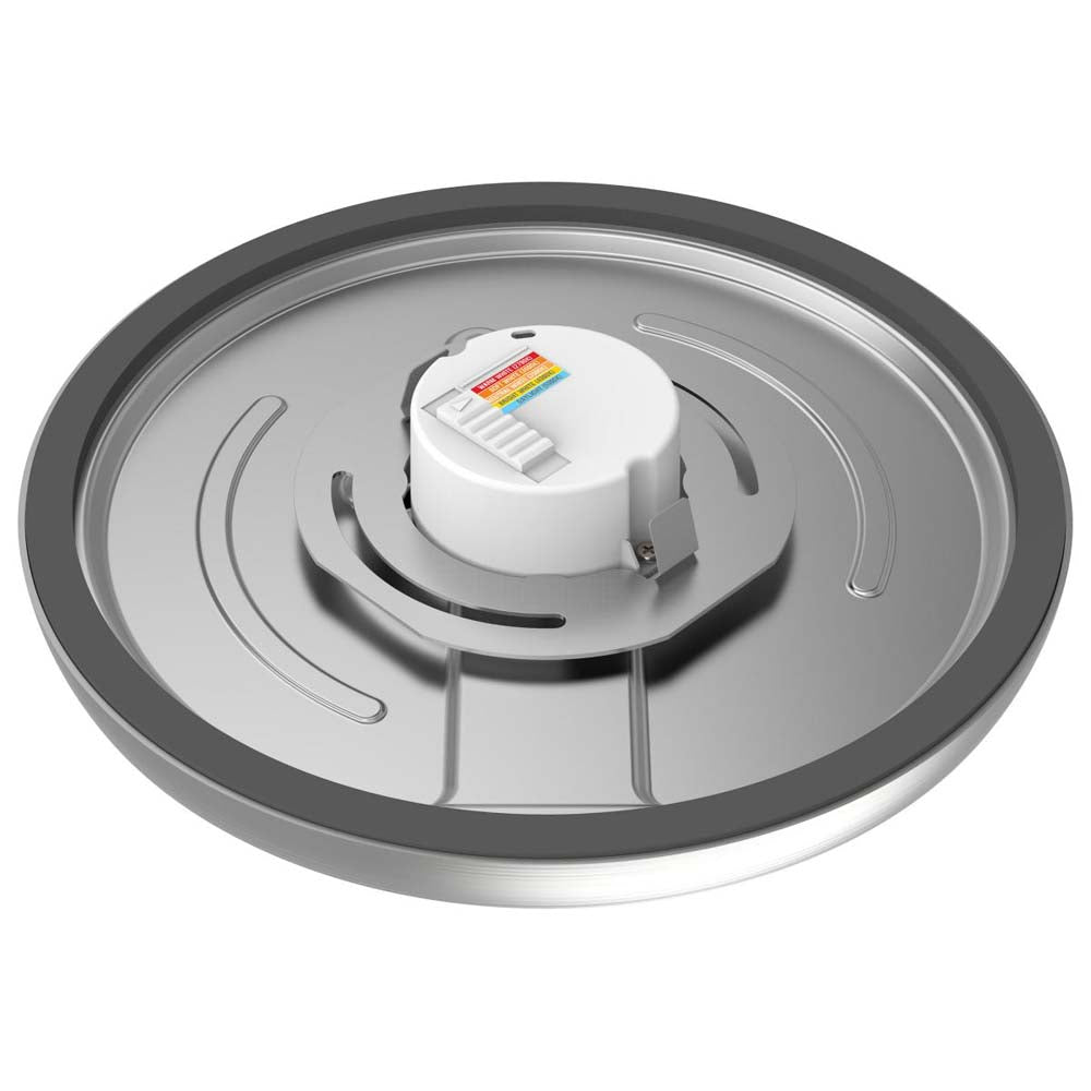13w 9in. Round LED Flush Mount CCT Selectable with Nickel Finish