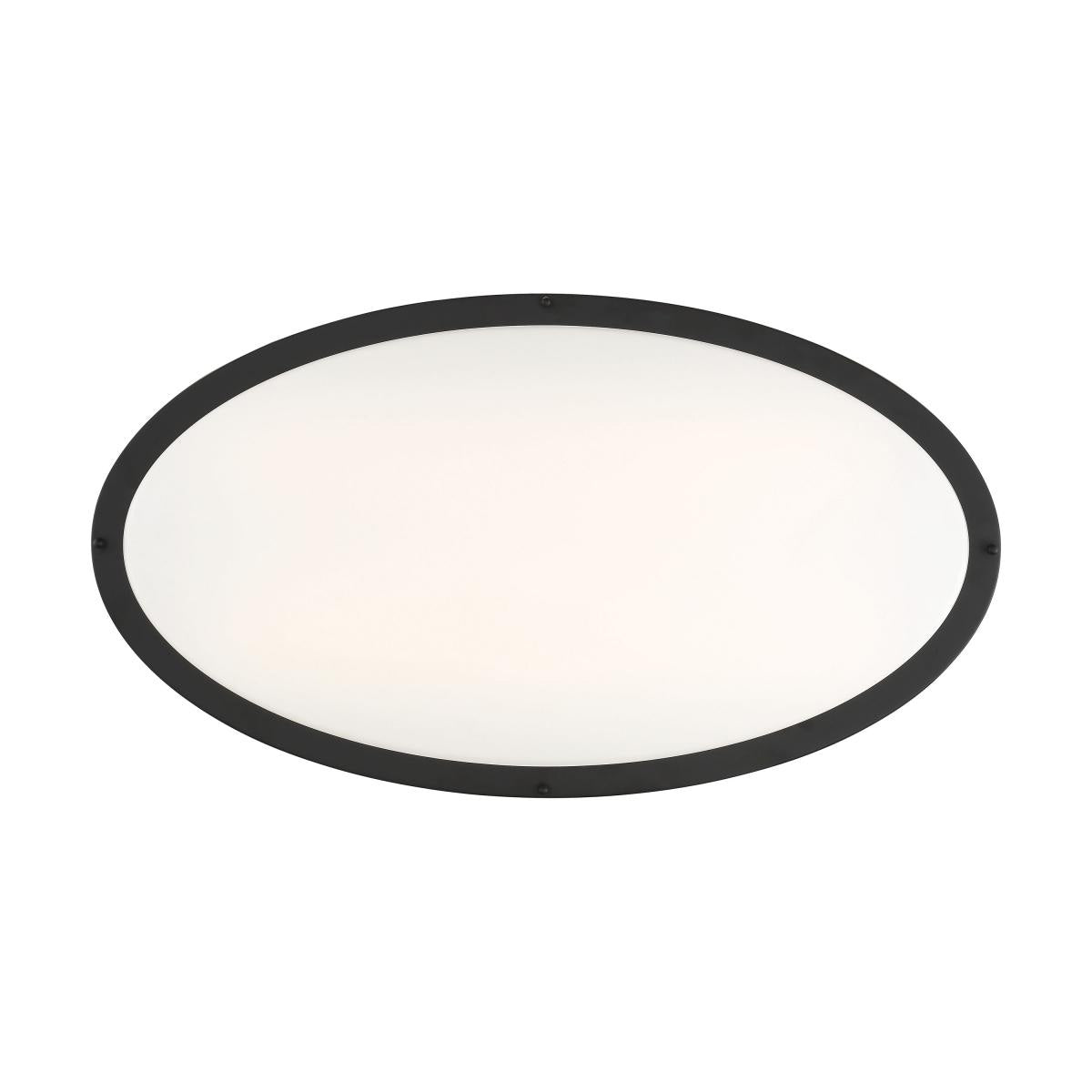 Nuvo Glamour LED 32-in Flush Mount Fixture Black Oval Shape CCT Selectable