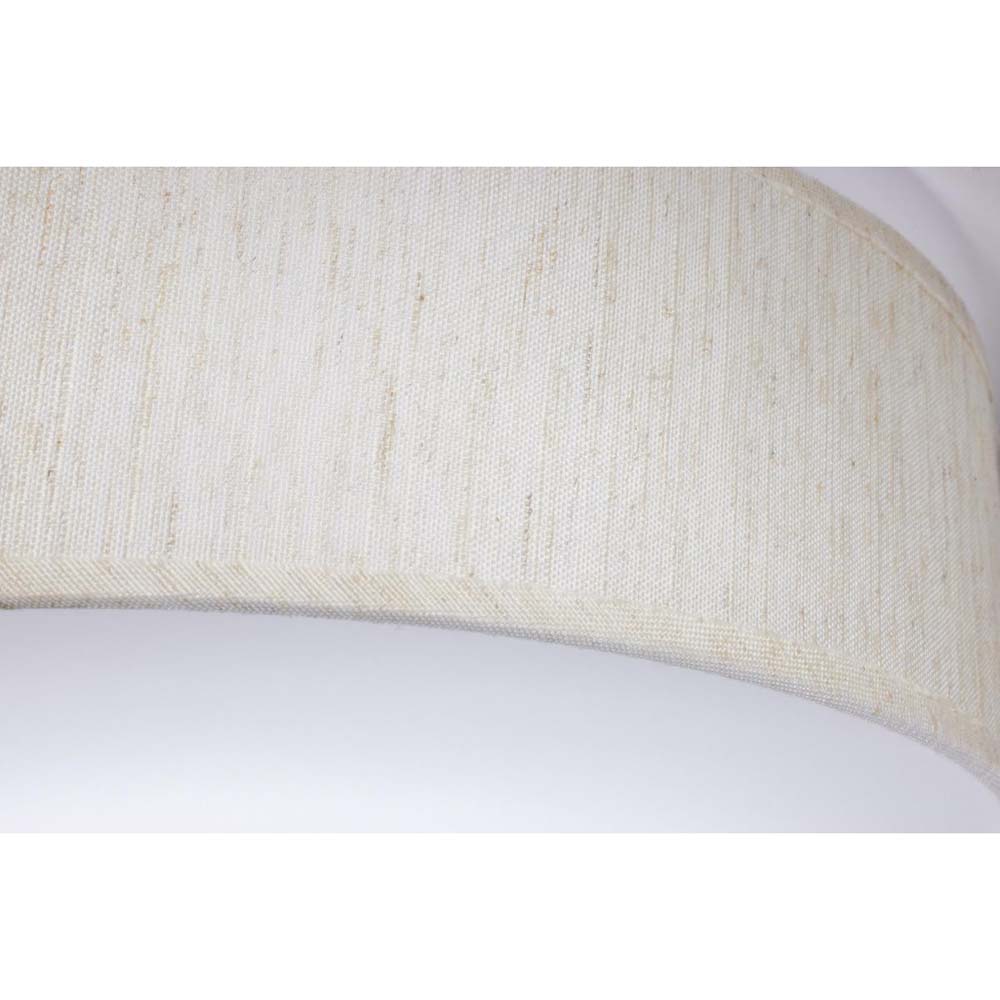 20w 15-in Tunable Beige Fabric Drum LED Decor Flush Mount Acrylic Diffuser