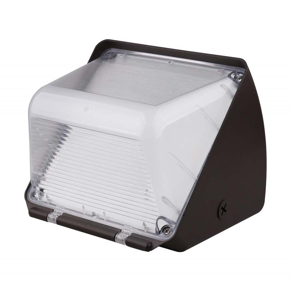 29w Small LED Wall Pack w/ CCT Tunable 120-277v Security Lighting Bronze Finish