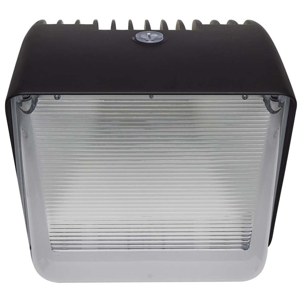 40w Small LED Wall Pack w/ CCT Tunable 120-277v Security Lighting Bronze Finish