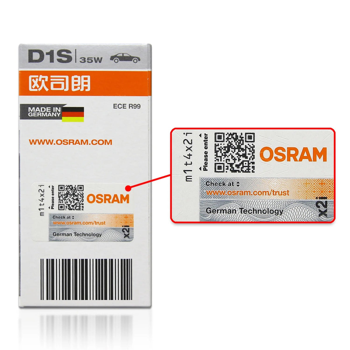 Osram D1S - 66140 - Original Xenarc 35W HID Automotive Bulb