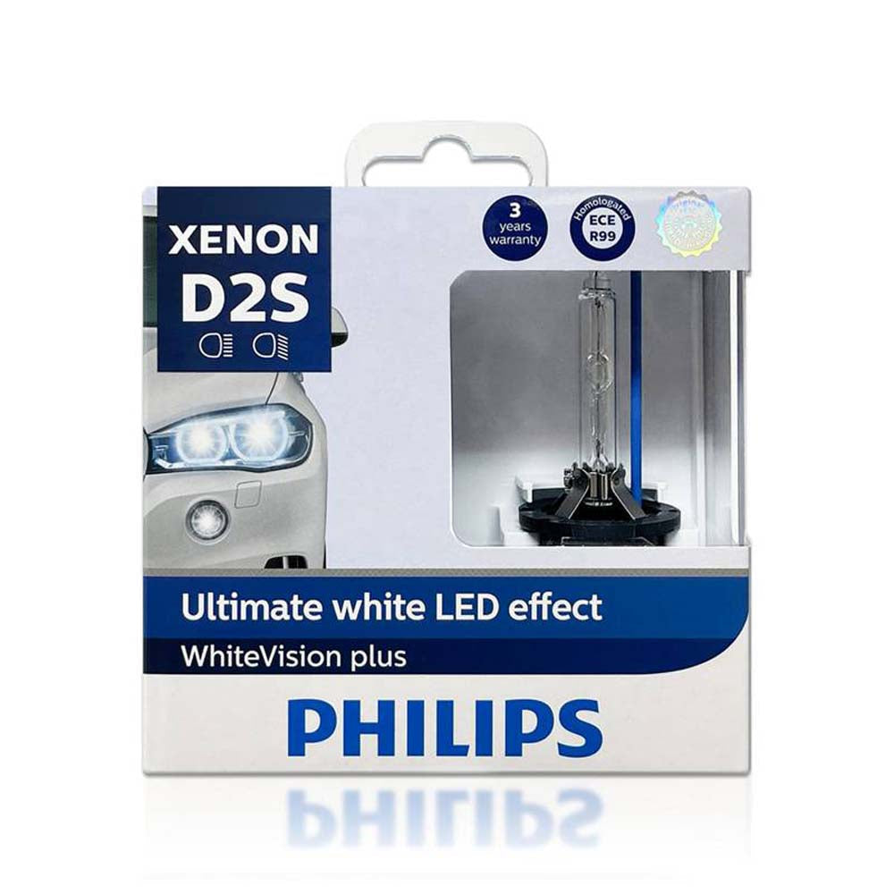 2Pk - Philips D2S WhiteVision Plus 5000K ultimate LED effect Xenon Automotive Bulb