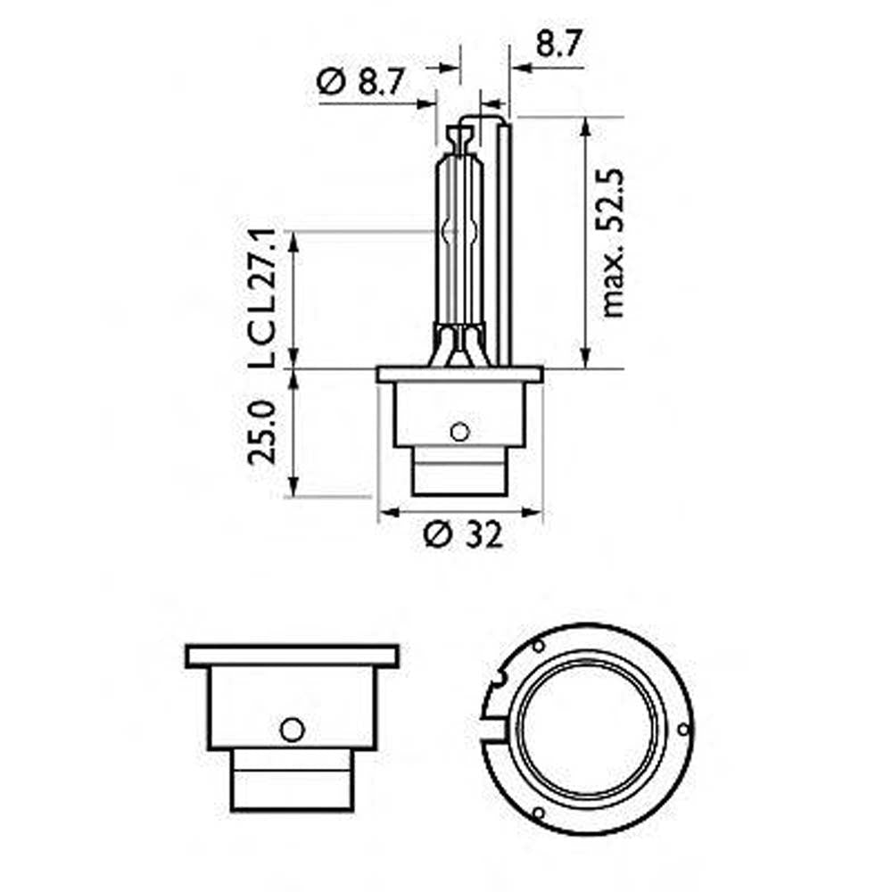 Philips D2S Xenon X-tremeVision 4800K HID Automotive Bulb
