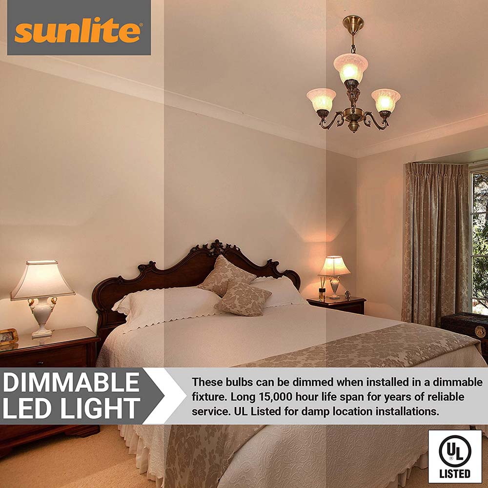 Sunlite LED A19 Light Bulb 14w GU24 Twist & Lock Base Dimmable 27K - Warm White