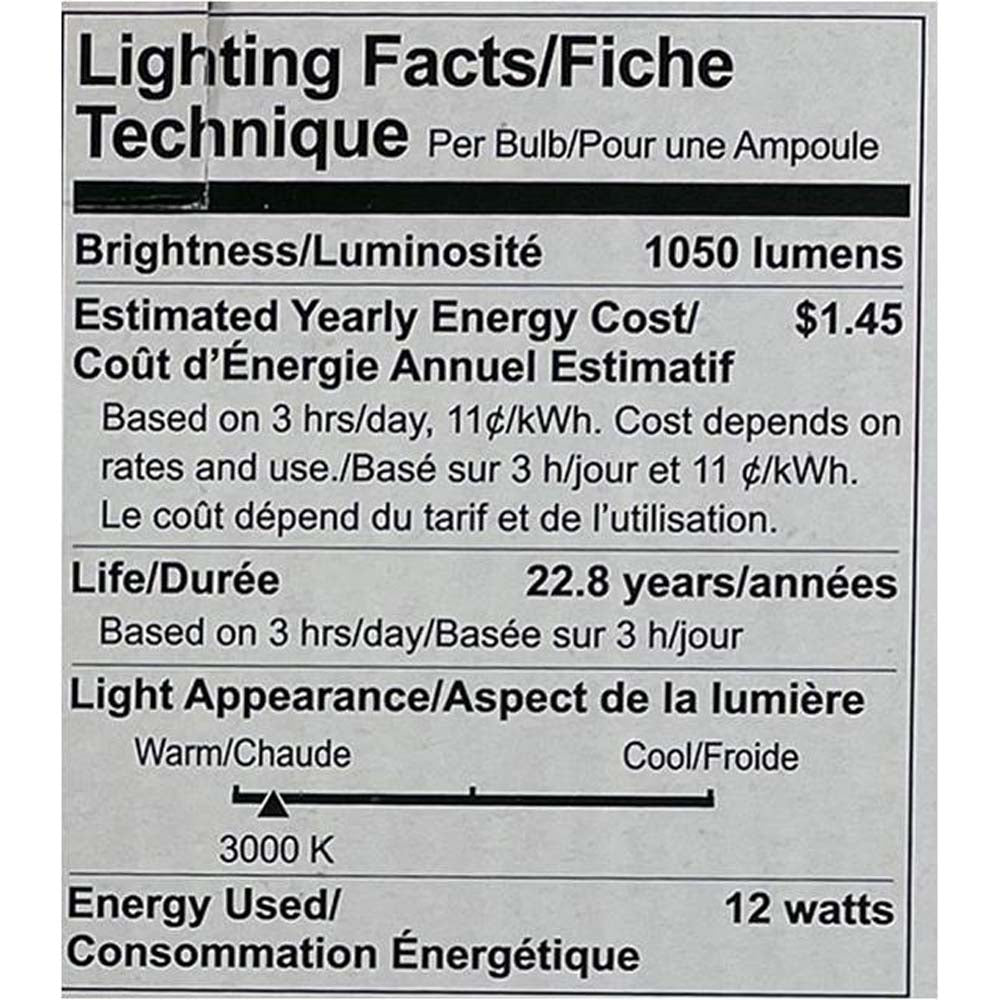 GE 12W PAR38 LED 3000K Flood 40deg 1050Lm Dimmable Bulb - 75w Equiv.