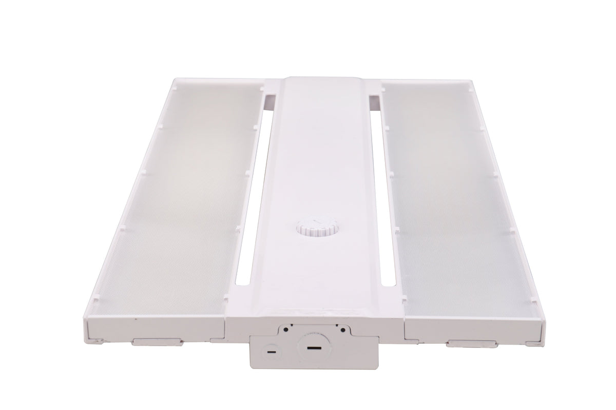 Medinah Power | LHB 255-320W Series Linear LED High Bay | Up to 45,500 Lumens | CCT & Wattage Selectable | 120-277v Operation | White