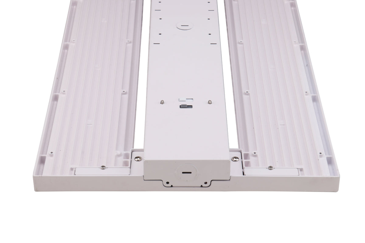 Medinah Power | LHB 255-320W Series Linear LED High Bay | Up to 45,500 Lumens | CCT & Wattage Selectable | 120-277v Operation | White
