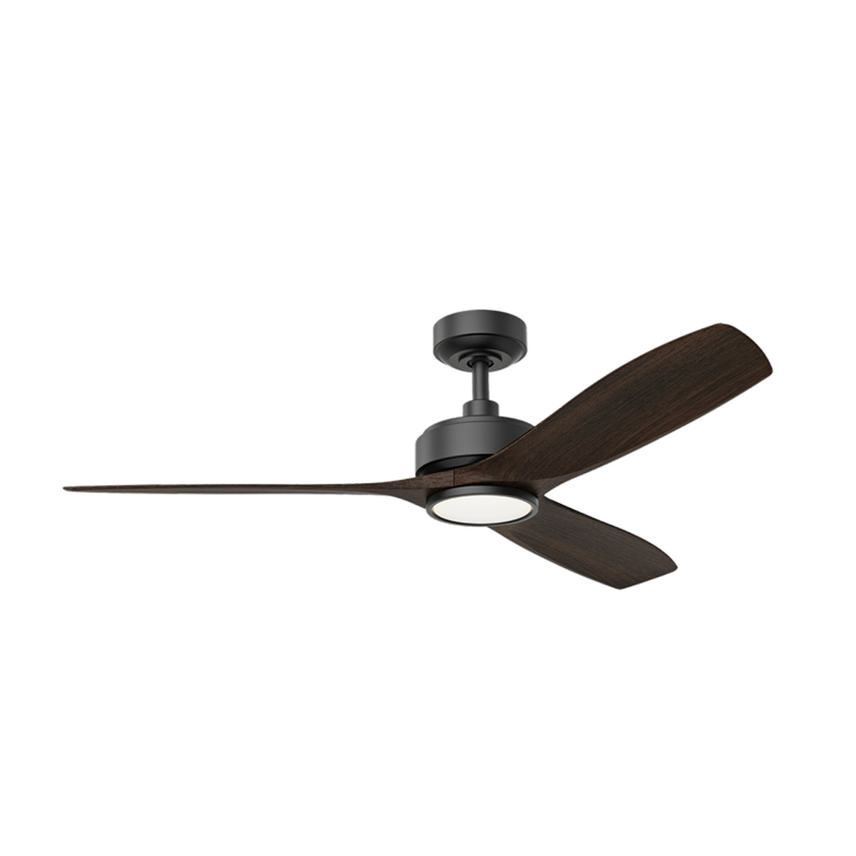 Medinah Power | 1200 Lumens | YUMA2 Series | 18W | CCT Selectable | 6-Speed Selectable | Black Finish with Brownwood Blades