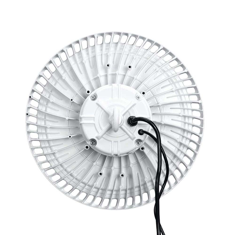 Hubbell 15-in Round LED High Bay 200W 28,000Lm 4000K Dimmable Clear Flat Lens