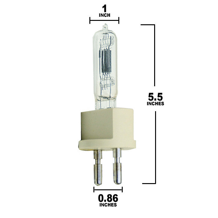 Mole Litewate Fresnels TYPE 3081 1,000W 6-in Baby Solarspot G22 Base Replacement Lamp