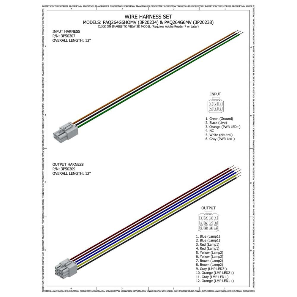 Robertson PAQ264G6HOMV Electronic Program Start Ballast 100-240V