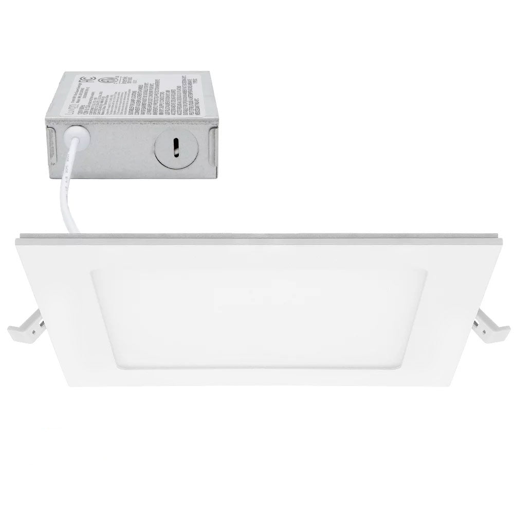 GreenLux 6-in 14w LED Square Slim Downlight 3000K Warm White 120v Dimmable