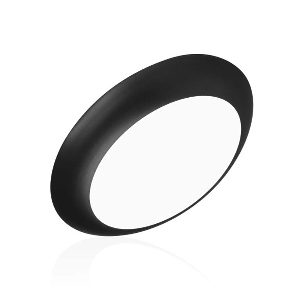 RSD 4-inch Selectable LED Round Surface Mount Downlight - Black Finish