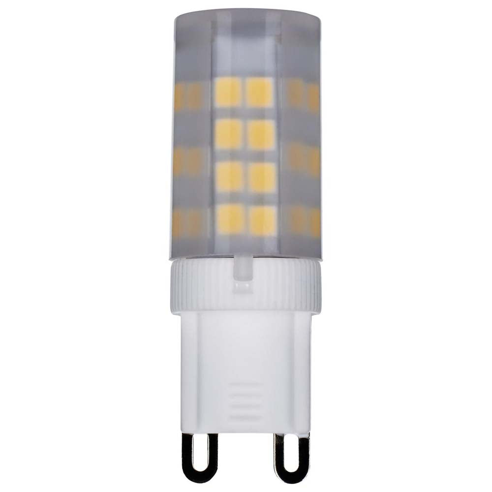 3.5W JCD LED Frosted 3000K G9 G9 Double Loop Base 120v