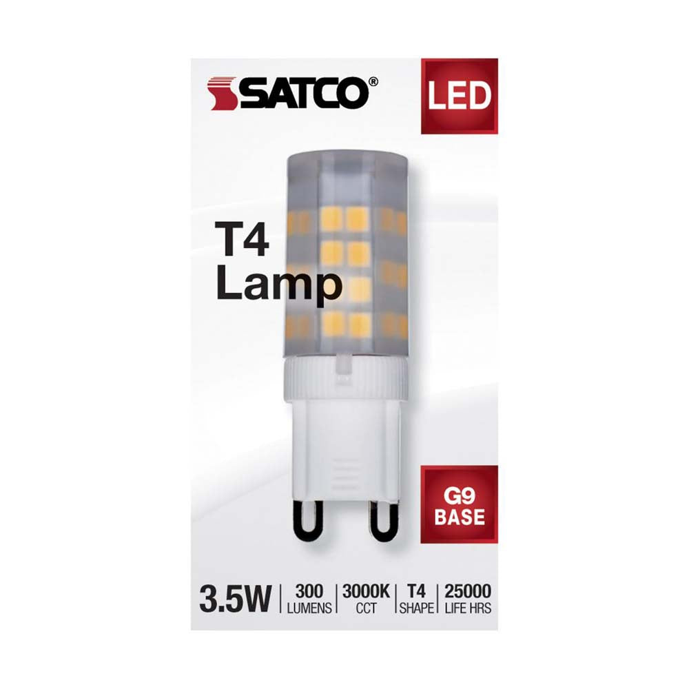3.5W JCD LED Frosted 3000K G9 G9 Double Loop Base 120v