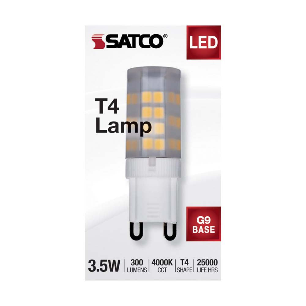 3.5W JCD LED Frosted 4000K G9 G9 Double Loop Base 120v