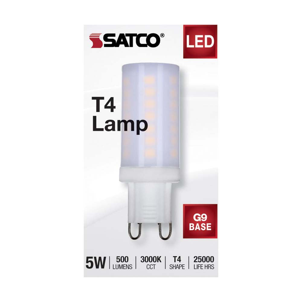 5W JCD LED Frosted 3000K G9 G9 Double Loop Base 120v