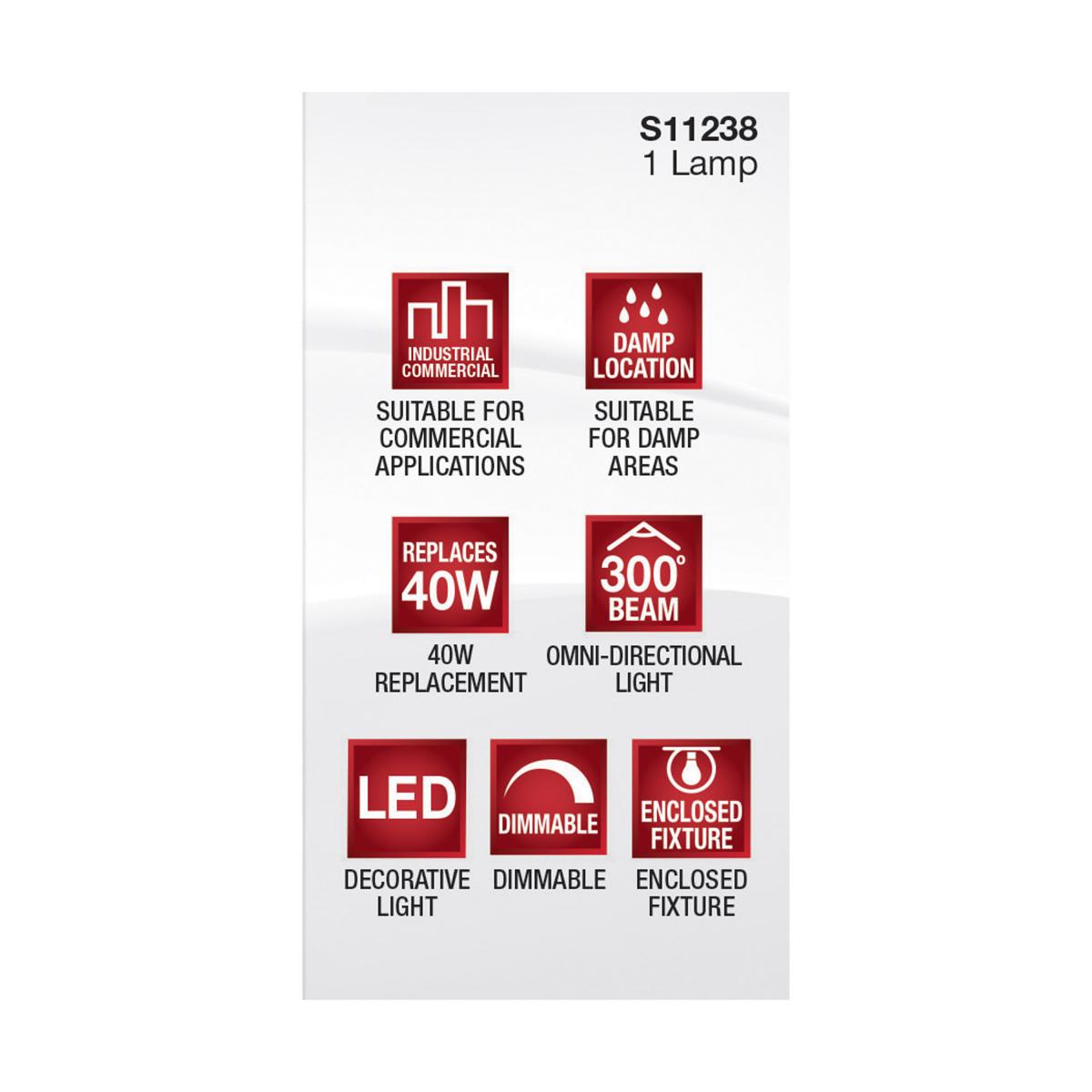 Satco 5W 120V JCD G9 LED 2700K Warm White 500Lm Light Bulb - 40w Equiv.